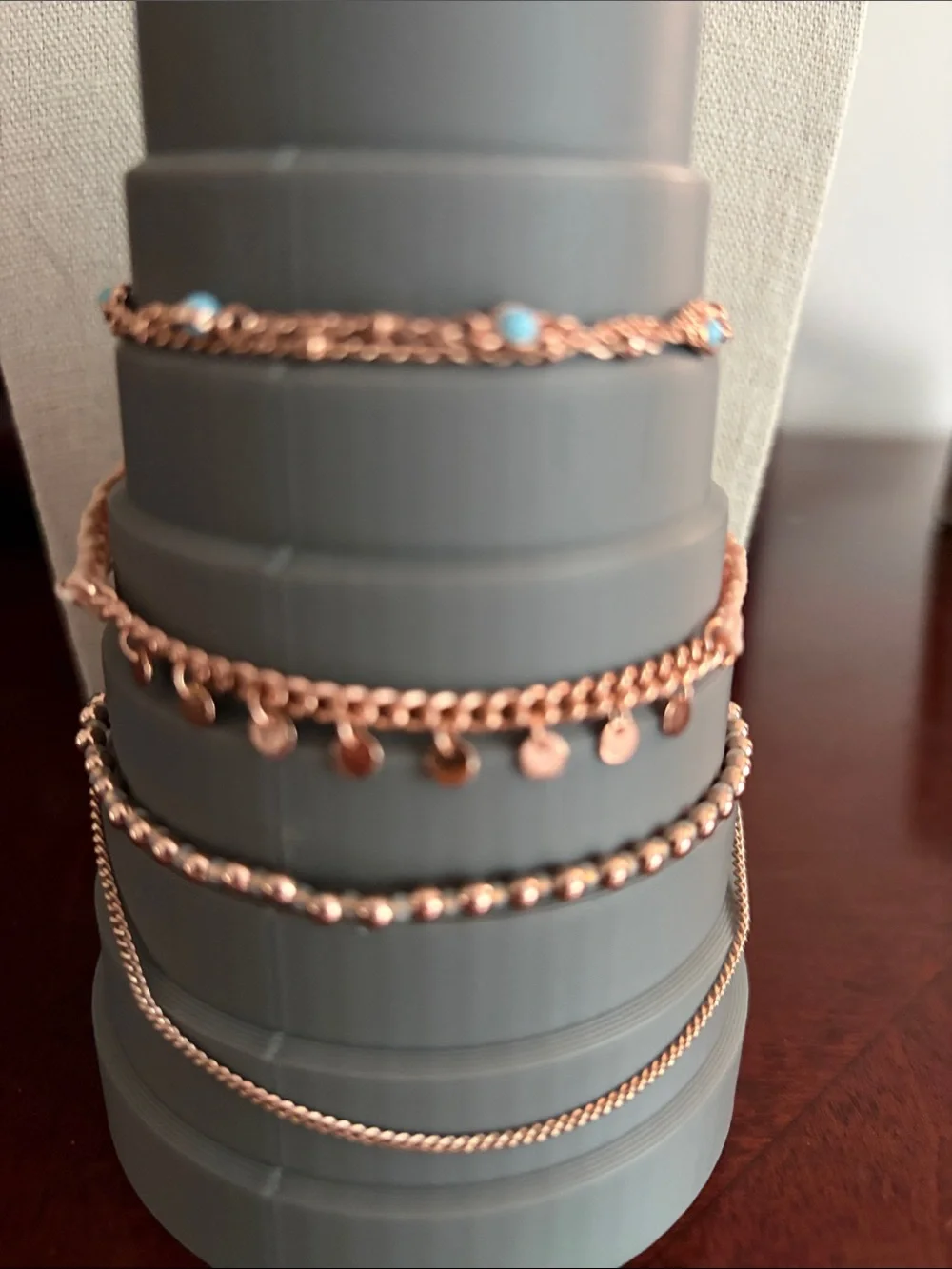 Pura Vida Rose Gold Necklace and Bracelet Set - Picture 2 of 8